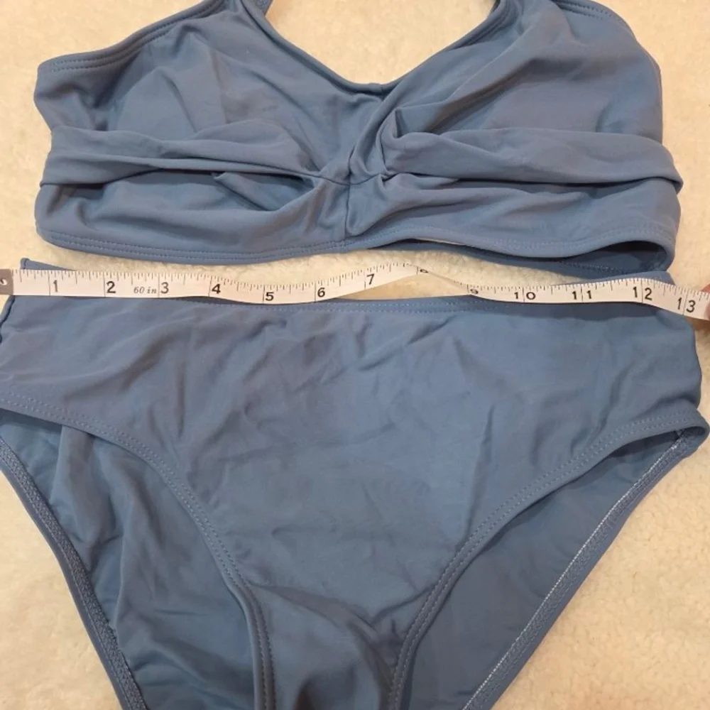 CHIC‎ Blue Crisscross Bikini Set- TEEN/GIRLS SIZE 13/14